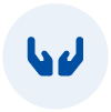 Icon of two hands together