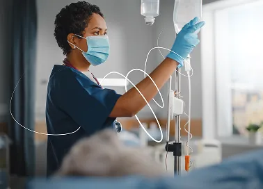 Healthcare work in a Hospital.