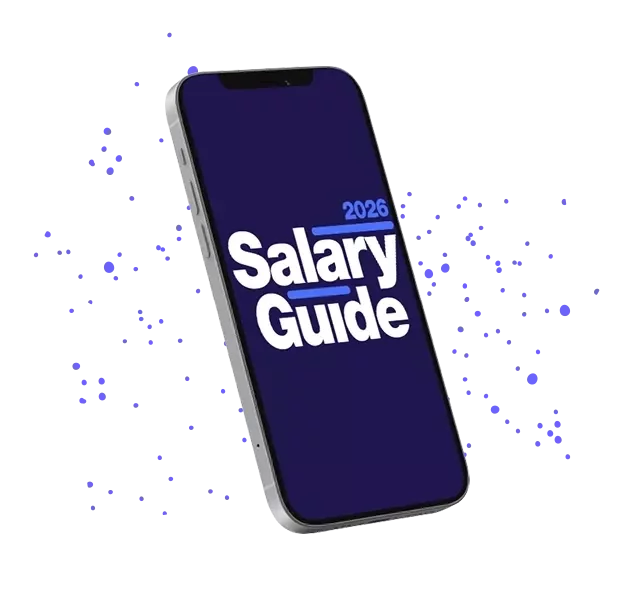 Salary Guides on a mobile phone screen