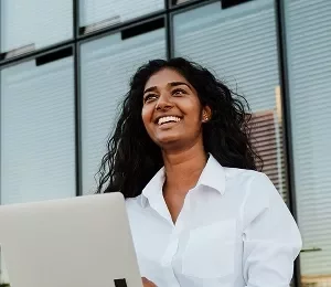 Smiling woman